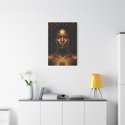 Radiant Tribal Goddess Portrait Wall Art & Canvas Prints