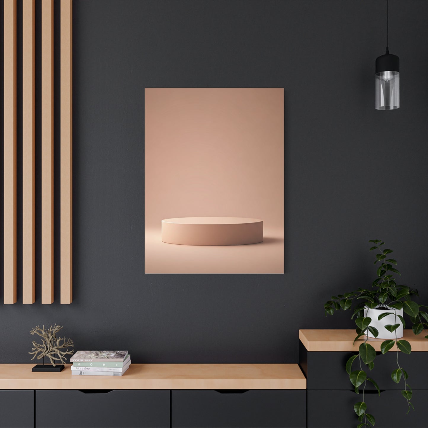 Soft Round Pedestal Minimal Display Wall Art & Canvas Prints