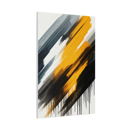 Golden Impact Abstract Wall Art & Canvas Prints