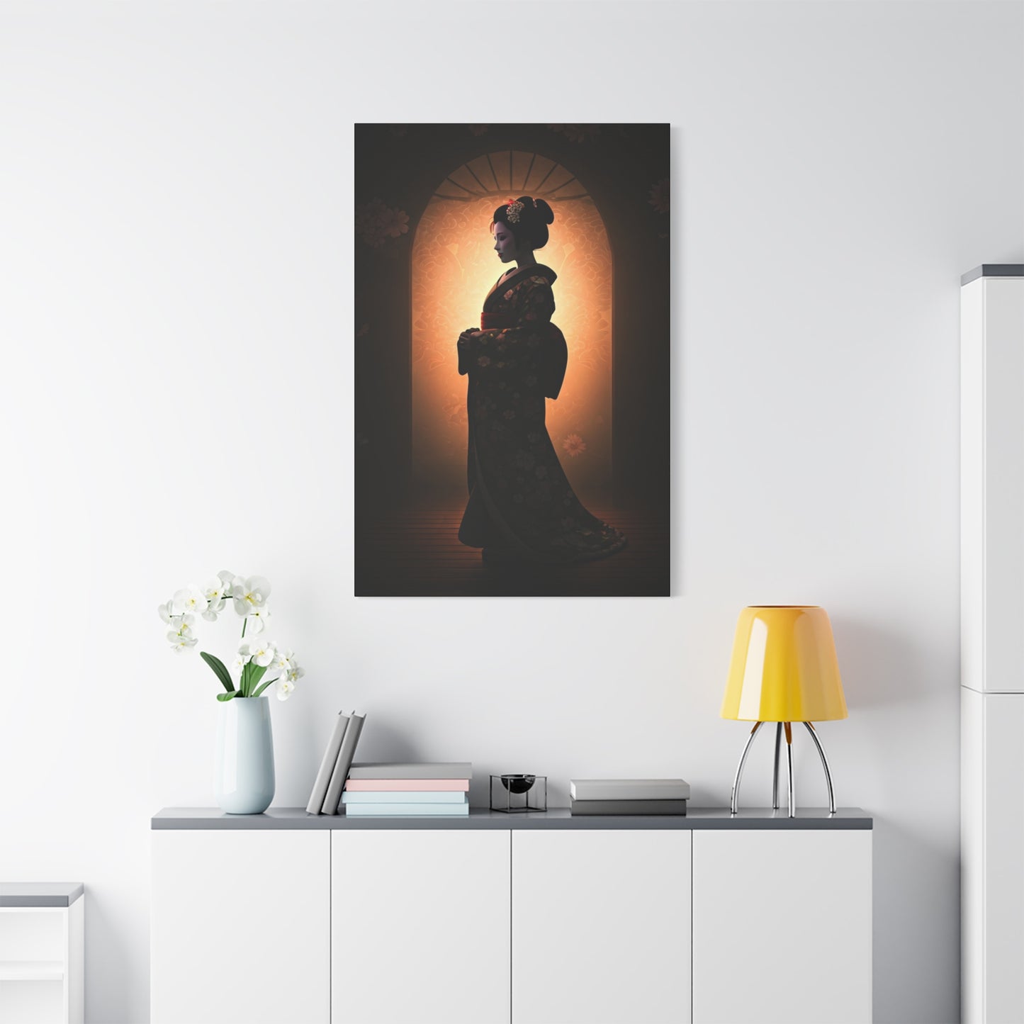 Silent Elegance Geisha Portrait Wall Art & Canvas Prints