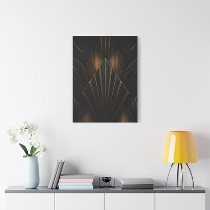 Deco Diamond Elegance Black & Gold Wall Art & Canvas Prints
