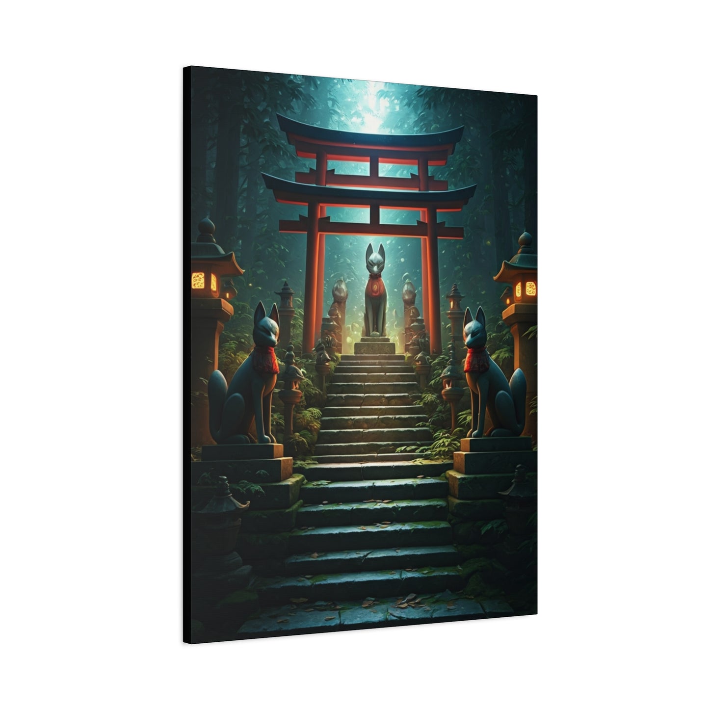 Fox Shrine Guardians Wall Art & Canvas Prints