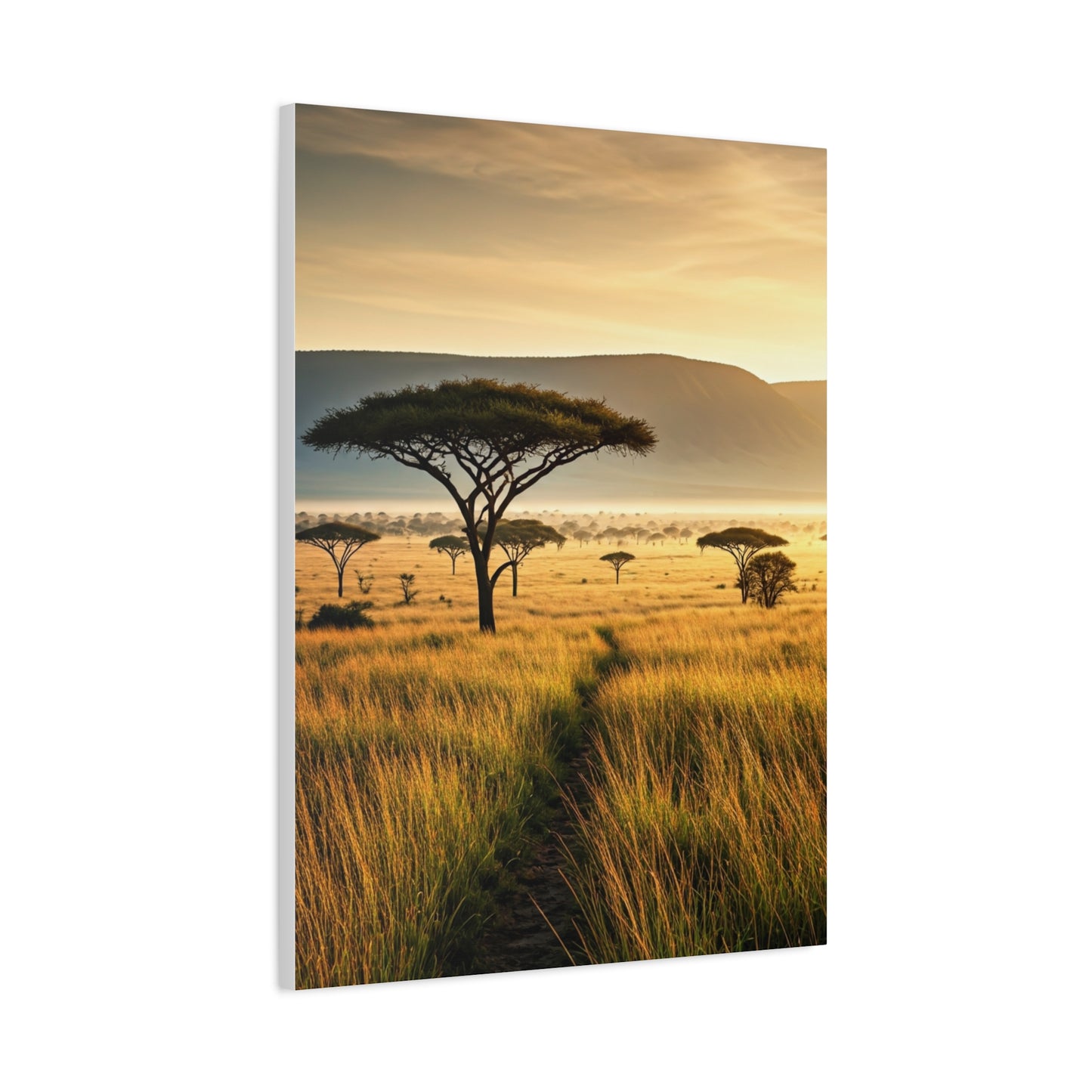 Golden Savannah Acacia Tree Horizon Wall Art & Canvas Prints
