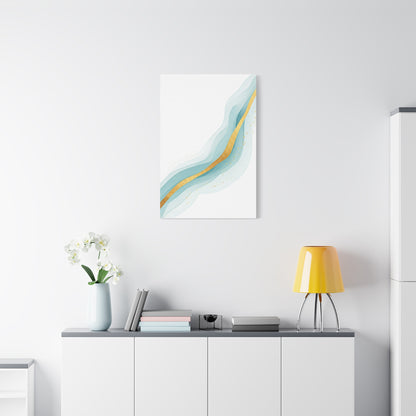 Gold Vein Flow Abstract Wall Art & Canvas Prints