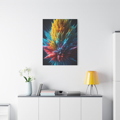 Vibrant Energy Bloom Abstract Wall Art & Canvas Prints