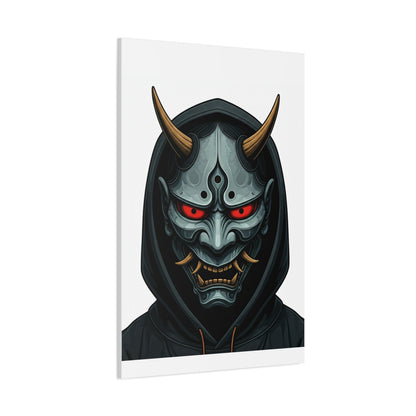 Hooded Demon Mask Wall Art & Canvas Prints