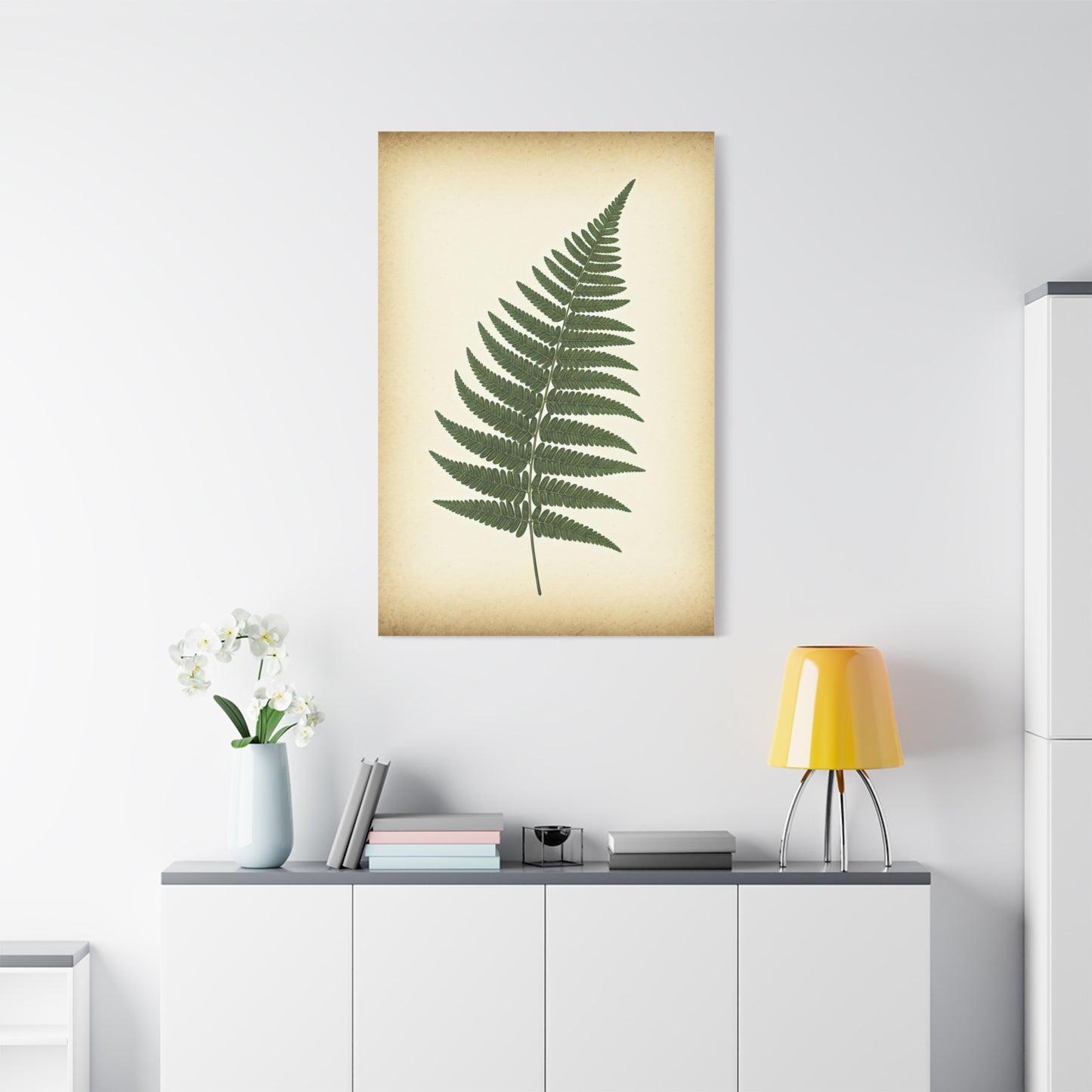 Fern Frond Illustration Wall Art & Canvas Prints