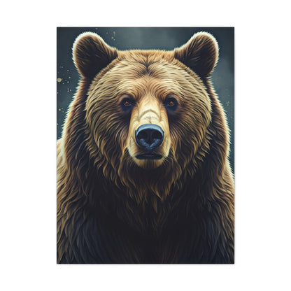 Geometric Style Brown Bear Wall Art & Canvas Prints