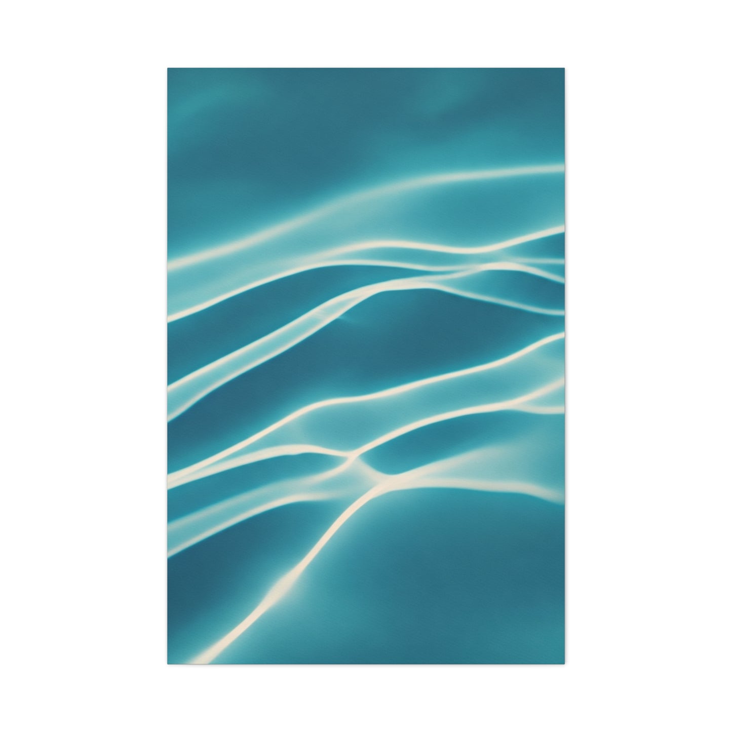 Aqua Light Ripple Wall Art & Canvas Prints  Product Description