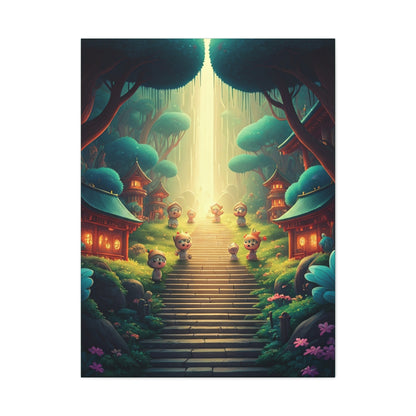 Enchanted Forest Stairway Wall Art & Canvas Prints