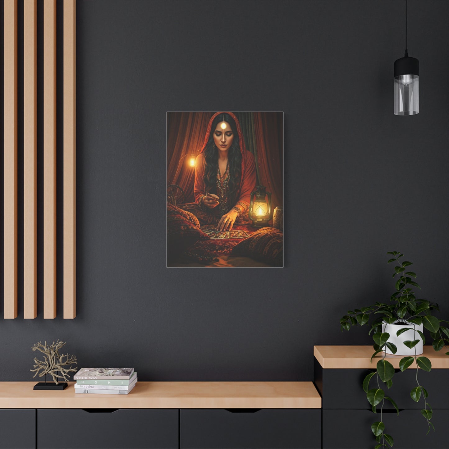 Bohemian Tarot Reader by Lantern Light Wall Art & Canvas Prints