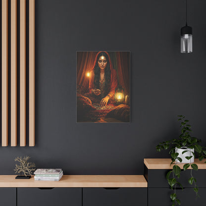 Bohemian Tarot Reader by Lantern Light Wall Art & Canvas Prints