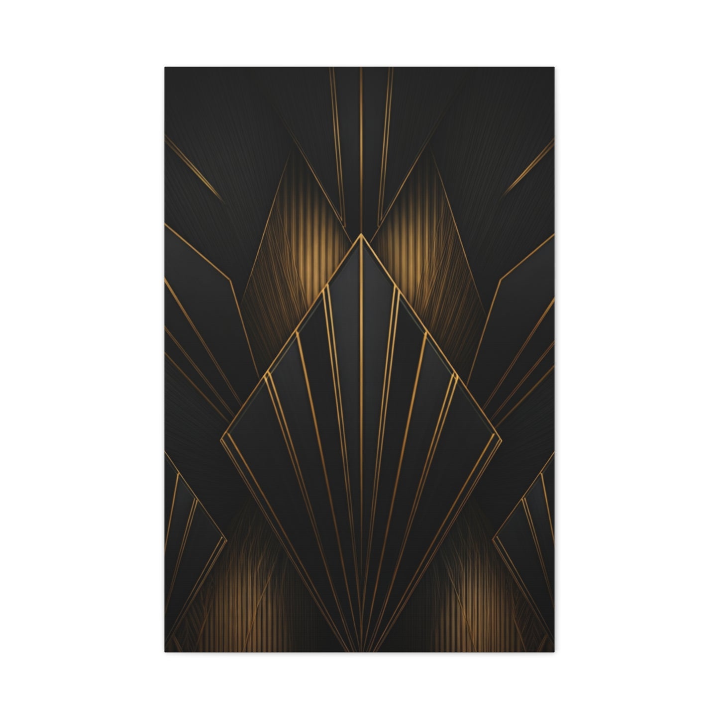 Deco Diamond Elegance Black & Gold Wall Art & Canvas Prints