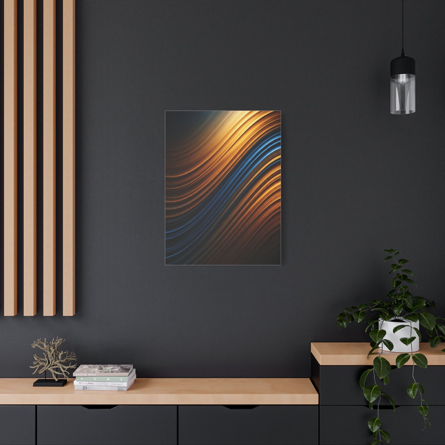 Luminous Wave Fusion Abstract Wall Art & Canvas Prints