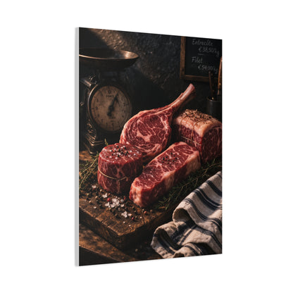 Premium Butcher Counter Steak Still Life Wall Art & Canvas Print