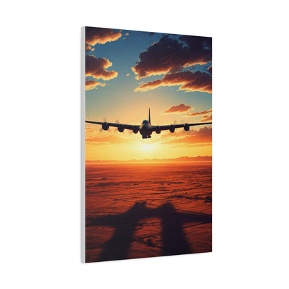 Golden Sky Takeoff Flight Wall Art & Canvas Prints