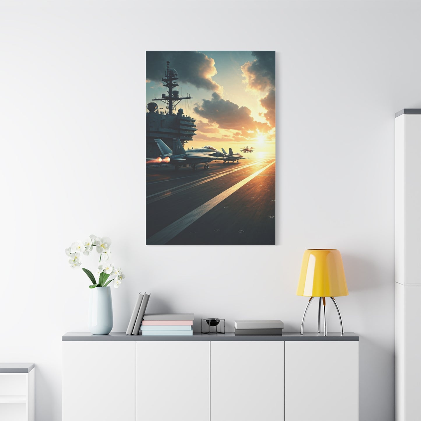 Aircraft Carrier Launch Mission Wall Art & Canvas Prints