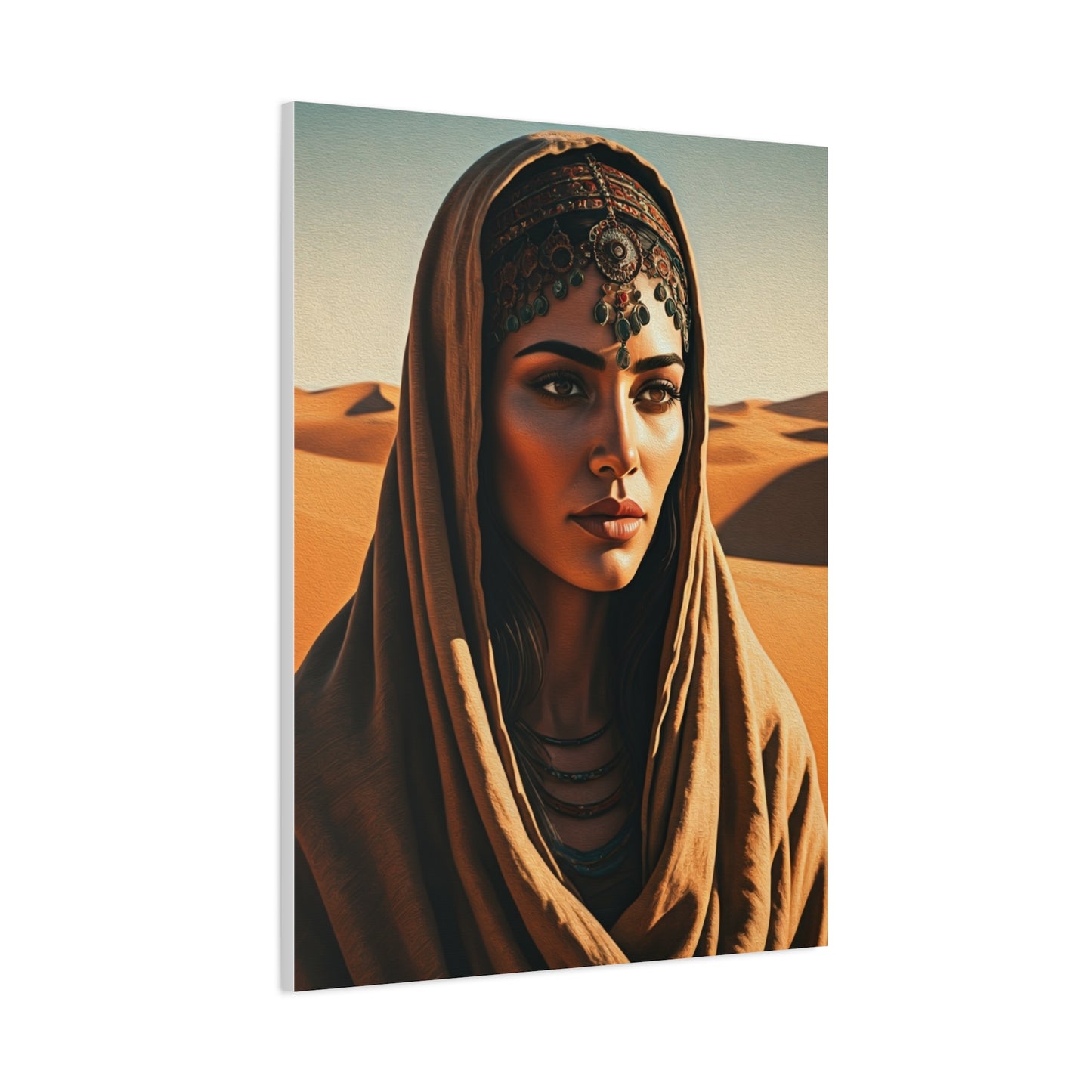 Desert Veil Bohemian Woman Wall Art & Canvas Prints