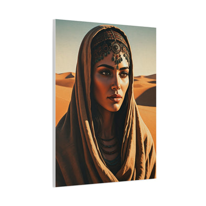 Desert Veil Bohemian Woman Wall Art & Canvas Prints