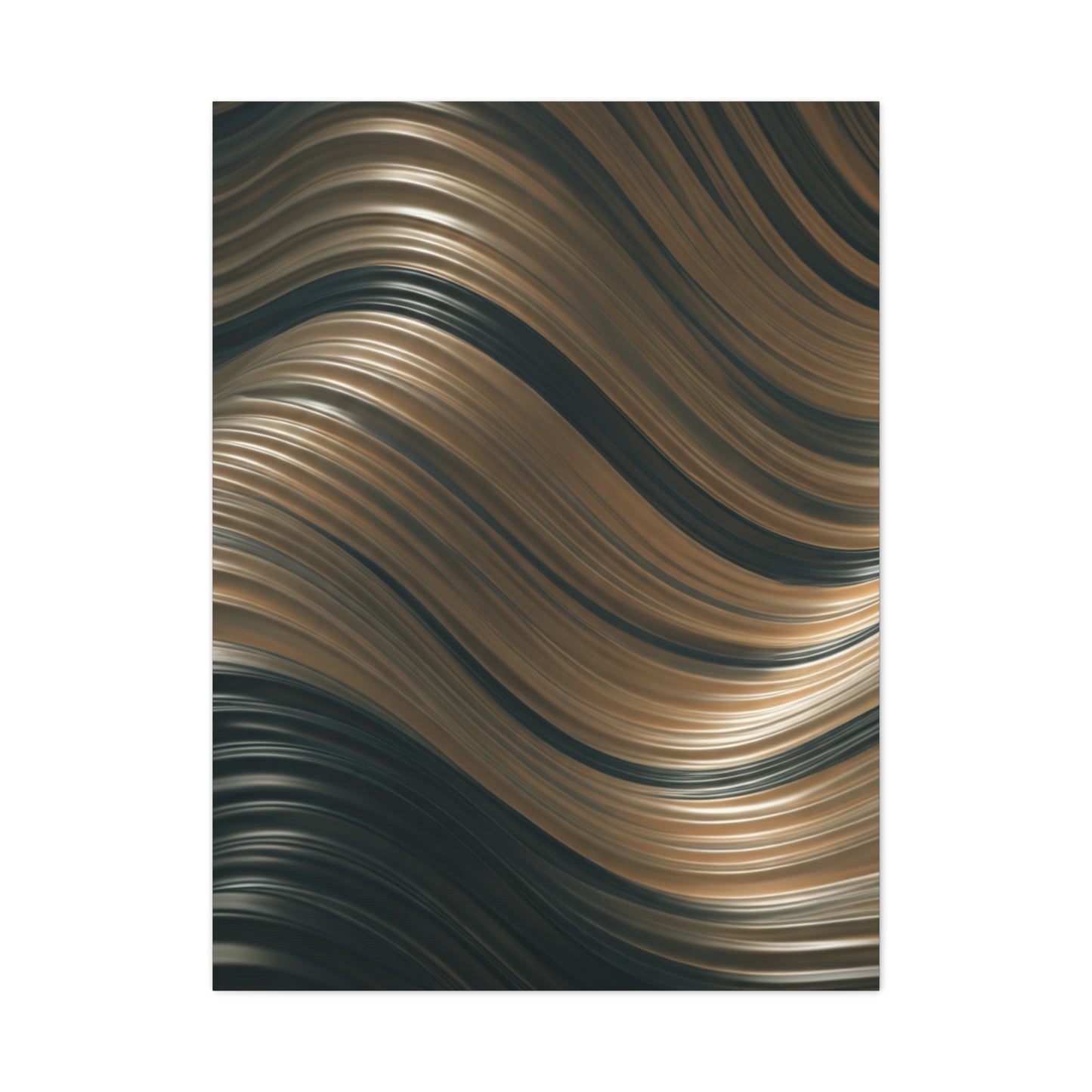 Gilded Waveform Abstract Wall Art & Canvas Prints