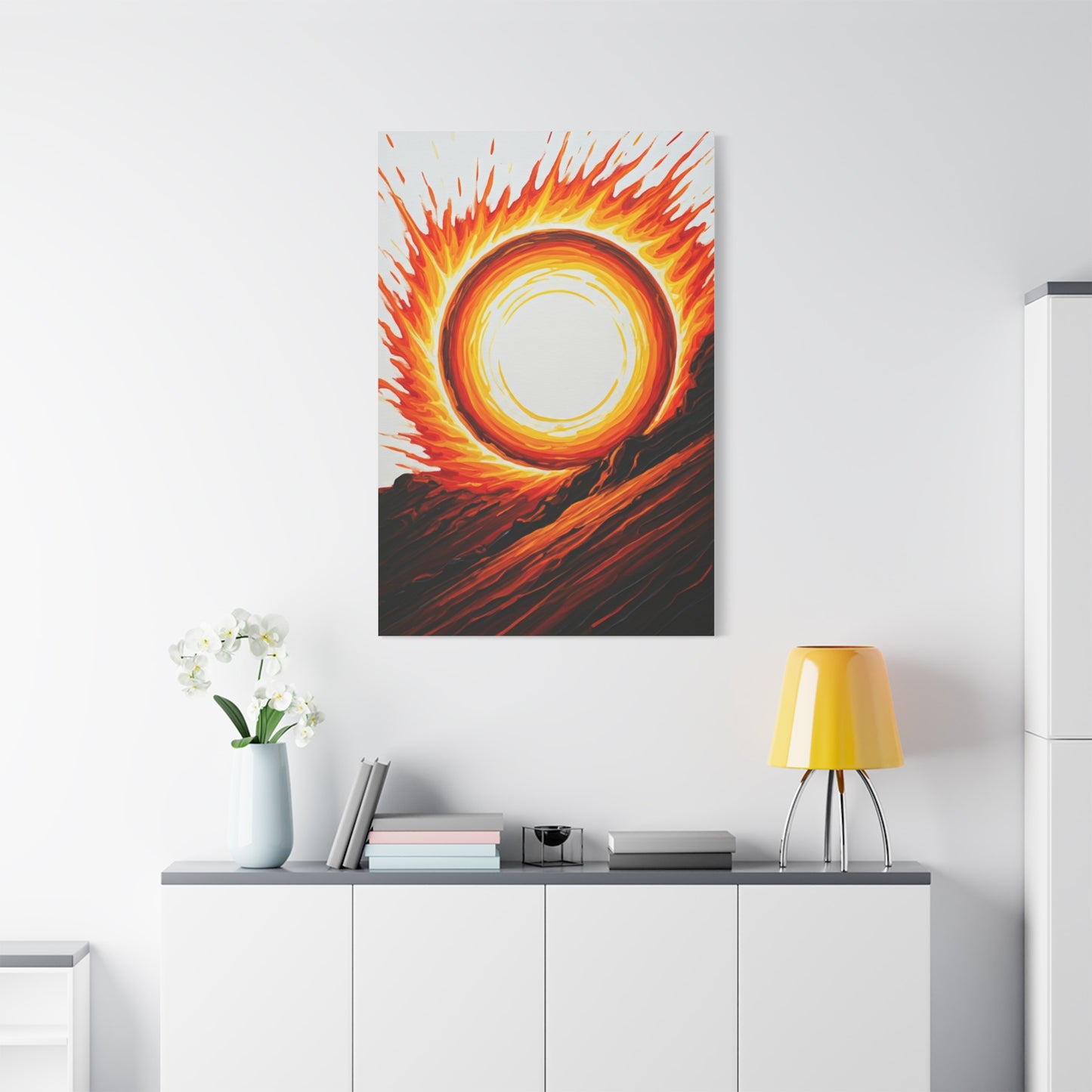 Solar Inferno Abstract Wall Art & Canvas Prints