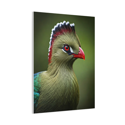 Emerald Crested Turaco Portrait Wall Art & Canvas Prints