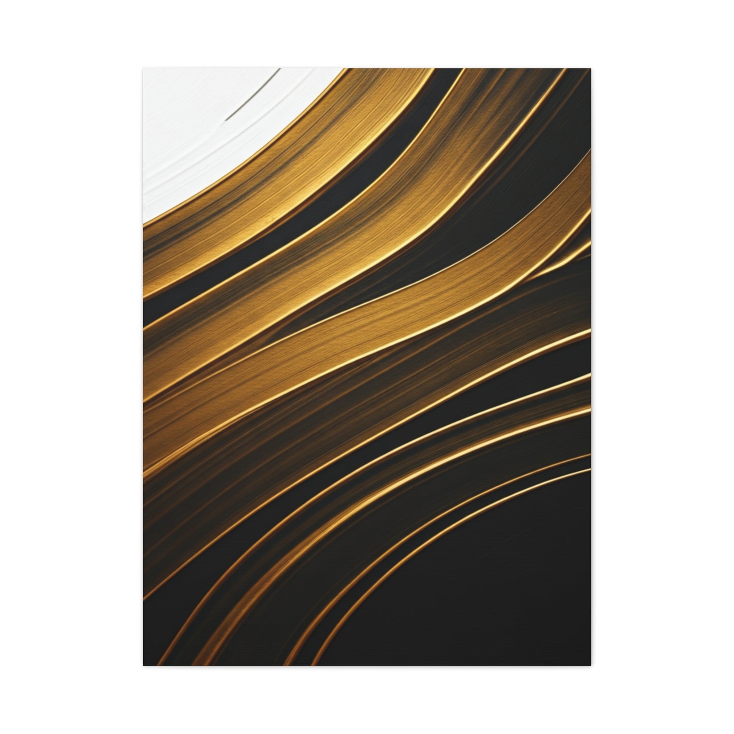 Golden Wave Abstract Wall Art & Canvas Prints