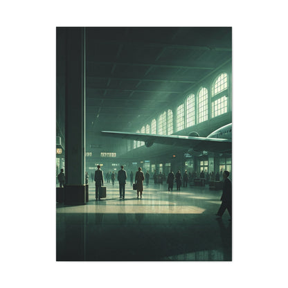 Modern Transit Hall Cinematic Scene Wall Art & Canvas Prints