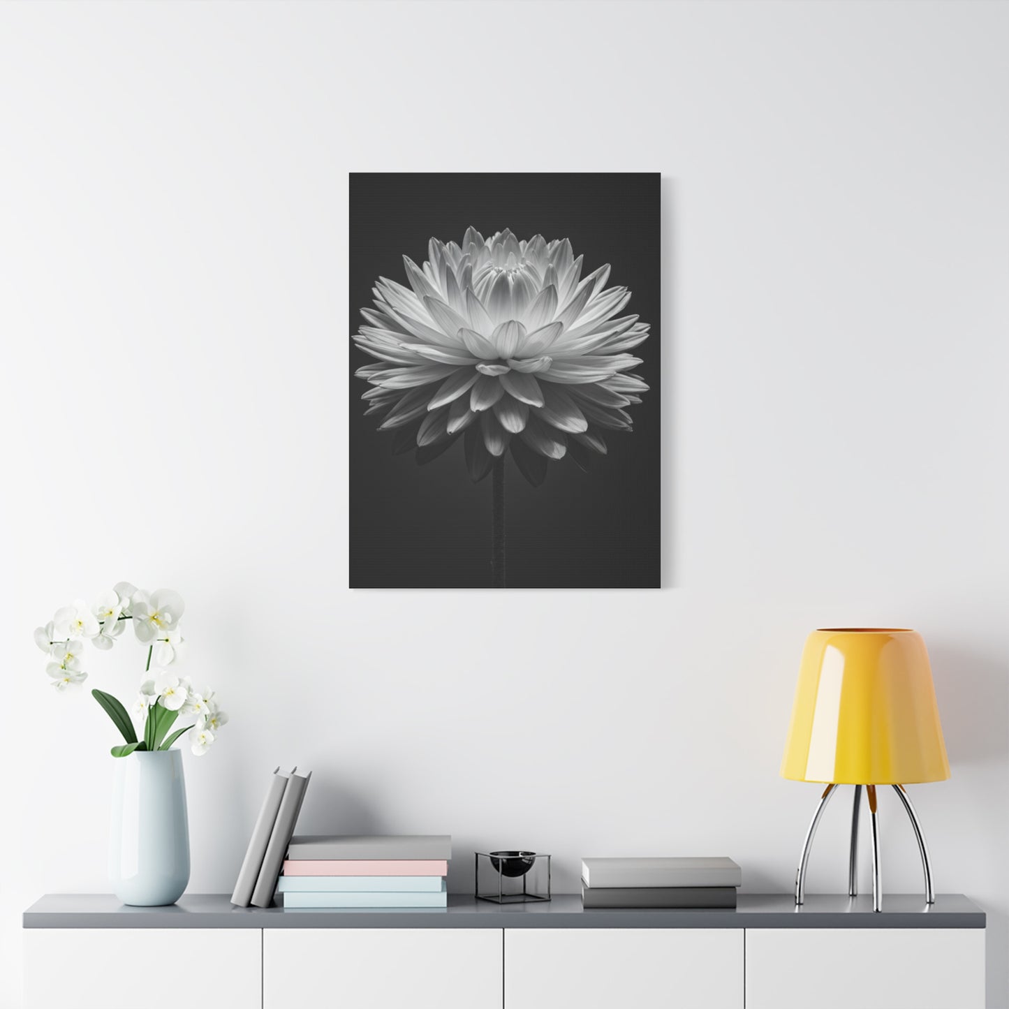 Symmetrical Dahlia Bloom Wall Art & Canvas Prints