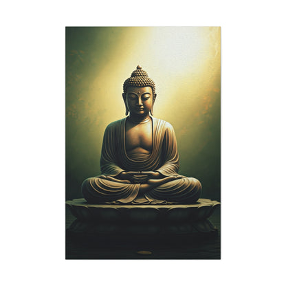 Serene Emerald Buddha Meditation Wall Art & Canvas Prints