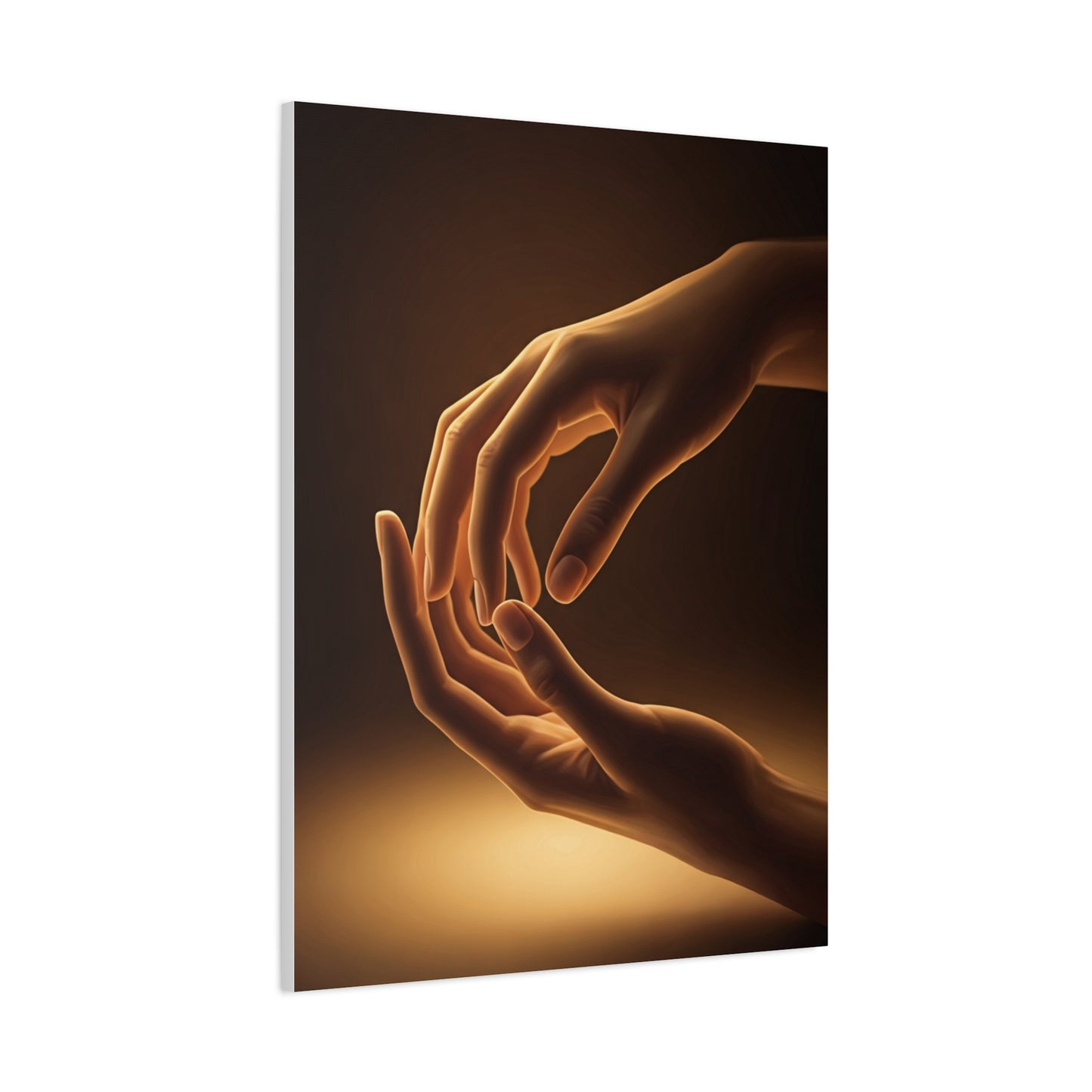 Gentle Touch Connection Hands Wall Art & Canvas Prints