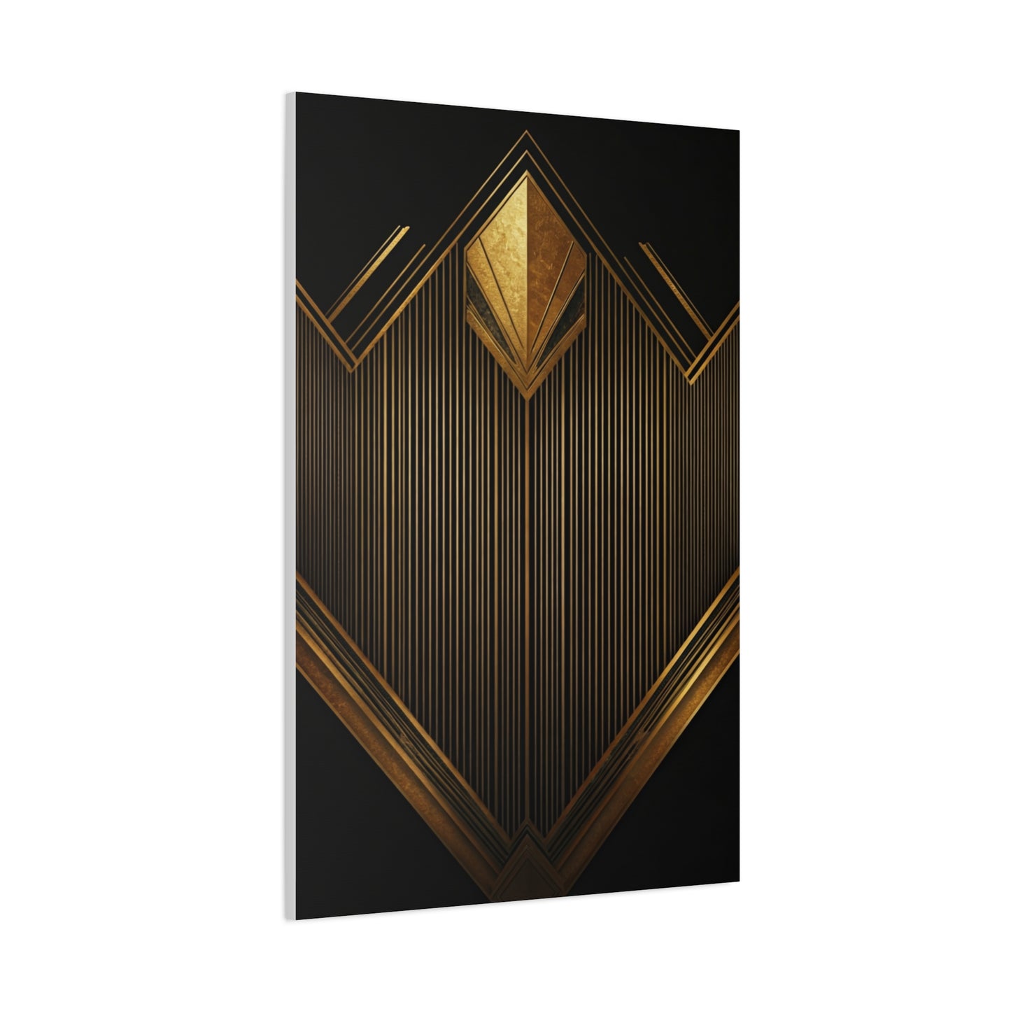 Golden Deco Crown Geometry Wall Art & Canvas Prints