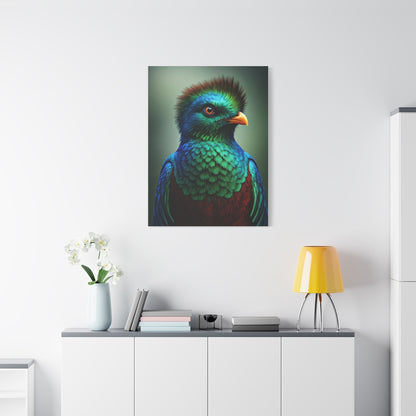 Iridescent Blue-Green Songbird Wall Art & Canvas Prints
