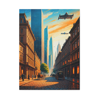 Futuristic Skyline Cityscape Wall Art & Canvas Prints