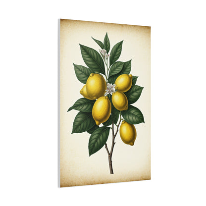 Lemon Branch Illustration Wall Art & Canvas Prints