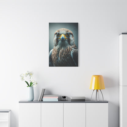 Intense Gaze Hawk Portrait Wall Art & Canvas Prints