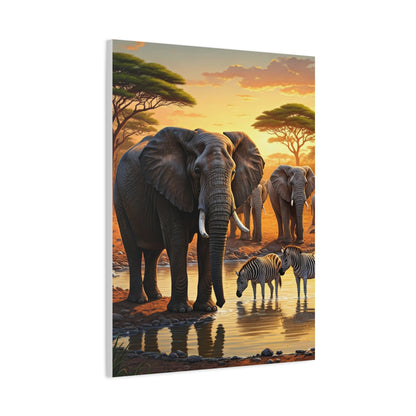 Elephant Family Journey Wall Art & Canvas Prints