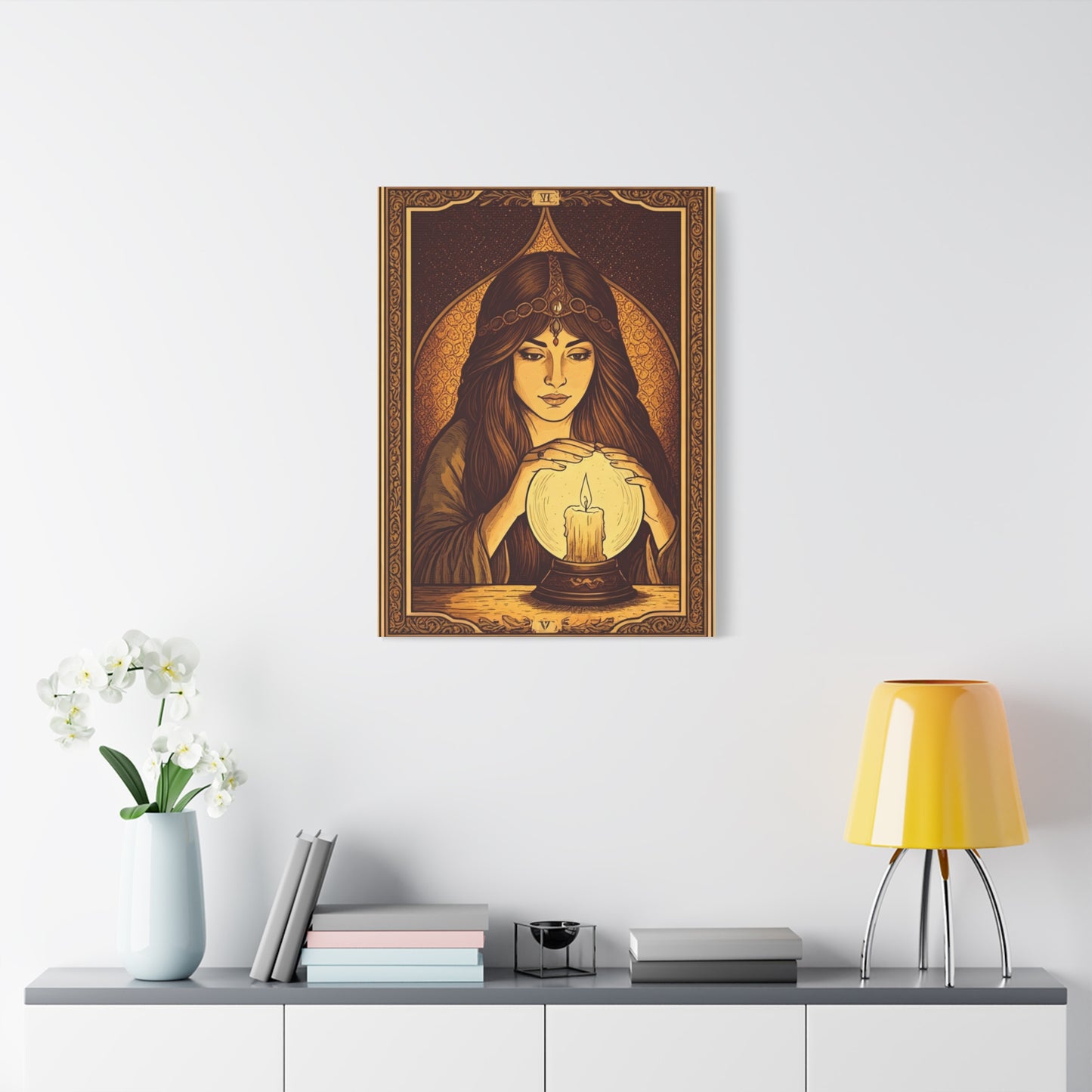 Mystic Candle Seer Wall Art & Canvas Prints