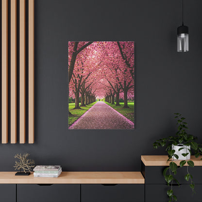Cherry Blossom Tunnel Spring Pathway Wall Art & Canvas Prints