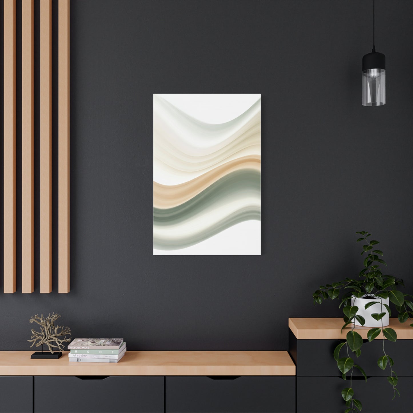 Abstract Neutral Flow Art Wall Art & Canvas Prints