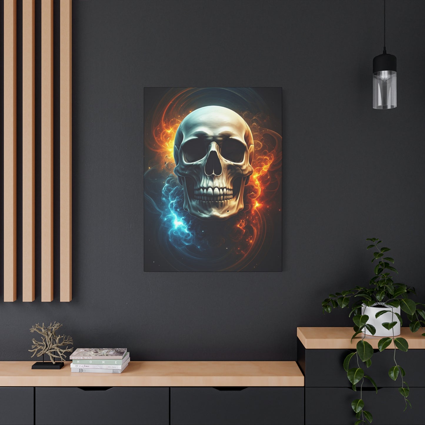 Elemental Duality Skull Wall Art & Canvas Prints