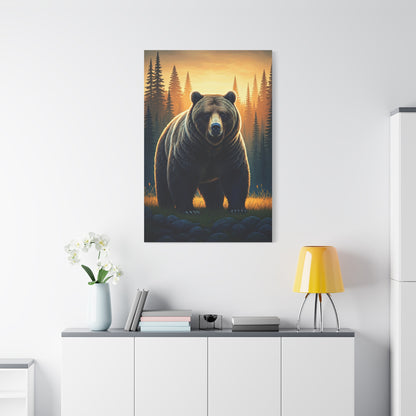 Calm Forest Bear Portrait Wall Art & Canvas Prints