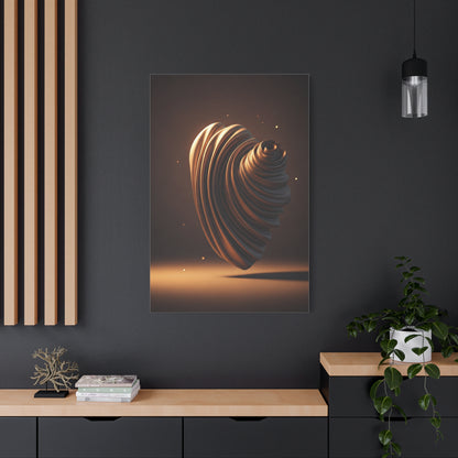 Sculpted Spiral Form Wall Art & Canvas Prints
