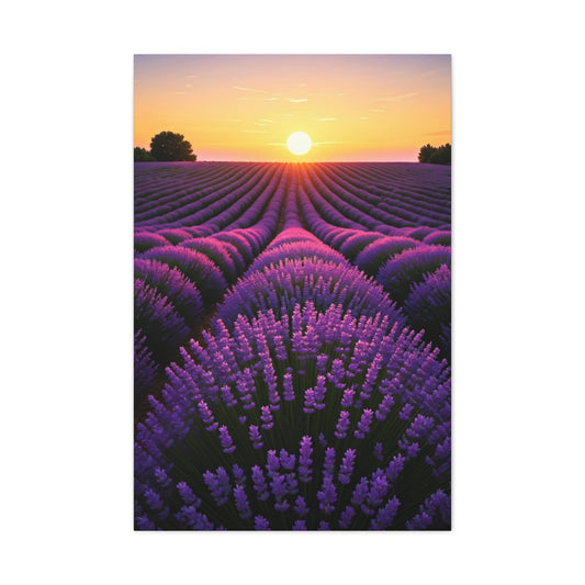 Lavender Fields at Sunset Wall Art & Canvas Prints