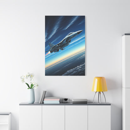 High-Speed Fighter Jet Sky Flight Wall Art & Canvas Prints
