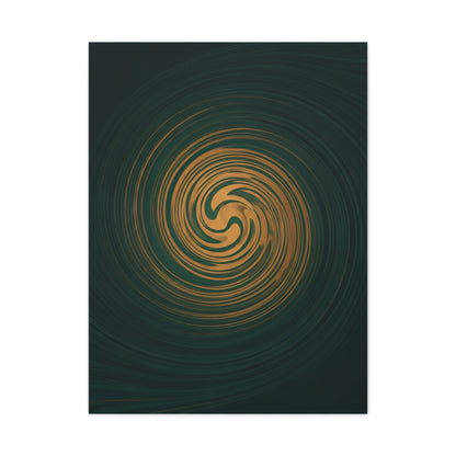 Golden Abyss Spiral Wall Art & Canvas Prints