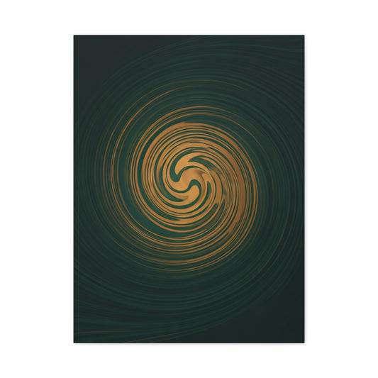 Golden Abyss Spiral Wall Art & Canvas Prints