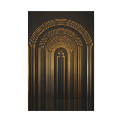 Grand Golden Archway Art Deco Wall Art & Canvas Prints