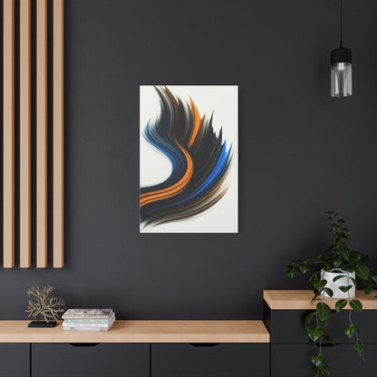 Blue and Gold Flow Abstract Wall Art & Canvas Prints