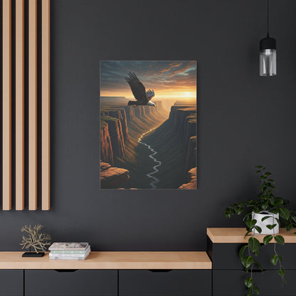 Eagle Over the Canyon Wall Art & Canvas Prints